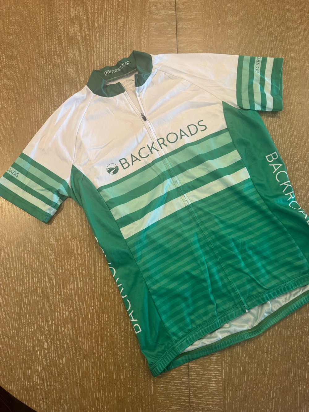 Louis Garneau Backroads Green & White Cycling Jersey